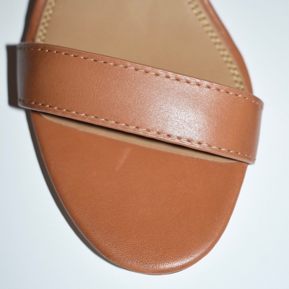 TORY BURCH EVERLY 65 MM SANDALS ROYAL TAN LEATHER - Picture 10 of 11